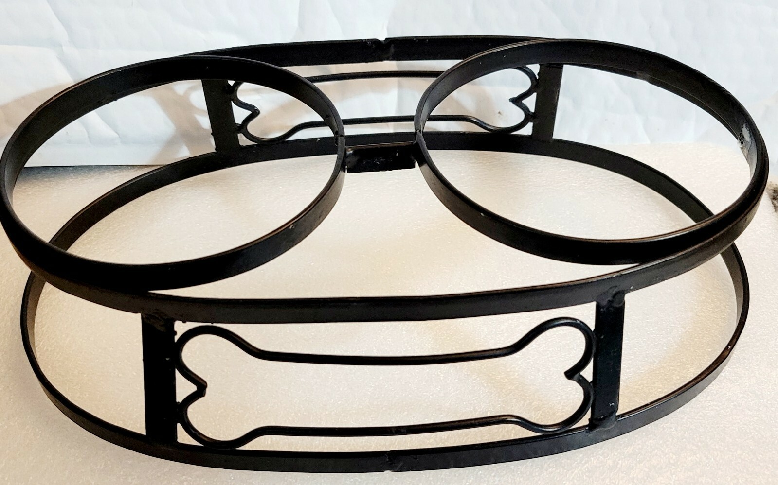 Double Bowl Holders-new Includes Bowls