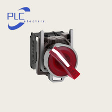 New Schneider XB4BK124B5selector switch Ø22 Harmony XB4 metal red handle 24V AC