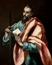 El Greco - St. Paul Giclee Fine Art Print on Canvas Wall Decor Printing 36"