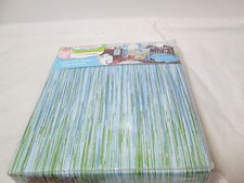Truly Scrumptious by Heidi Klum DINOSAUR TRACKS Crib Sheet Blue Green New