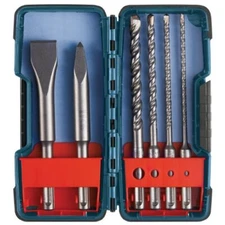 Bosch HCST006 SDS-plus Masonry Trade Bit Set, Chisels and Carbide, 6-piece