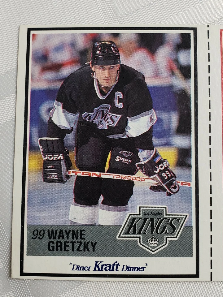 1990 WAYNE GRETZKY KRAFT PROMO BOX CUT OUT CARD CHECKLIST NHL HOCKEY LA KINGS - Image 3 of 4