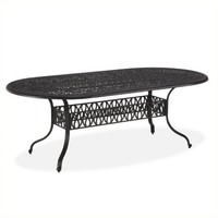 Outdoor Patio Furniture Home Styles Floral Blossom Oval Dining Table In Charcoal on sale Outdoor Patio Furniture Home Styles Floral Blossom Oval Dining Table In Charcoal on sale