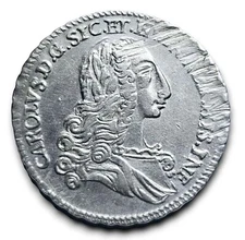 Palermo Sicilia Carlo di Bourbon splendid 4 tarí 1735