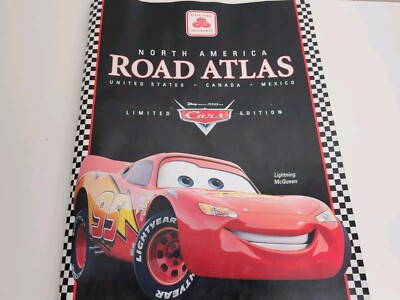Disney Pixar Cars Rand McNally Road Atlas Route 66 Map Book 06 Lightning McQueen