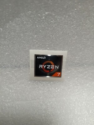 AMD RYZEN 7 Cpu PC Logo Label Decal Case Sticker Badge Silver | eBay