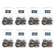 Live Shrimp Fixed Hook Carbon Steel With Hole Bass Various Hook With Storage Box
