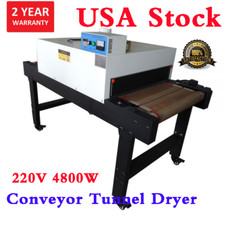 220V 4800W Screen Printing T-shirt Conveyor Tunnel Dryer 5.9ft Long x 25.6" Belt