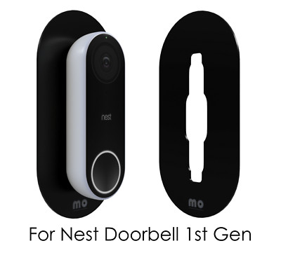 Wandplatte für Google Nest Hello Türklingel matt Oberfläche Abdeckung alte Löcher Plexiglas V2
