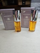 2 bottles Vanderbilt Eau de Toilette Spray Vaporisateur 0.5 fl oz USA