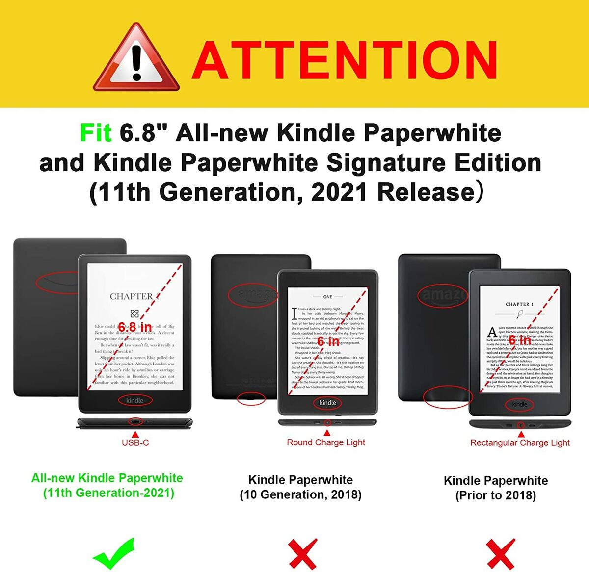 Case for Kindle Paperwhite 11th Gen 2021 6.8 inch Slim Multi Case for Kindle Paperwhite 11th Gen 2021 6.8 inch Slim Multi