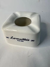Lorenzillos Ceramic Ashtray White Square Vintage 1683 Design By Anfora Mexico 3.
