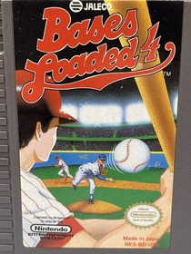 Bases Loaded 4 (Nintendo , 1993) NES Cart Only - Authentic - Clean Label TESTED
