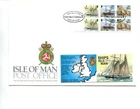 Isle of Man 1994 Sailing Ship booklet FDC cancelled Save the Children