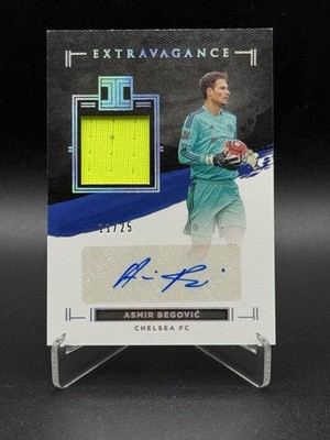 Asmir Begovic /25 Panini Impeccable Patch Auto Chelsea Legend Match Worn