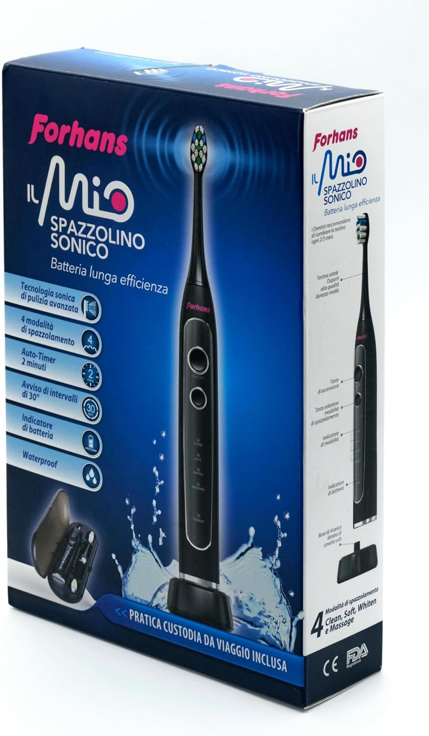 Spazzolino Sonico Ricaricabile 40.000 VPM: Sorriso Bianco da Star
