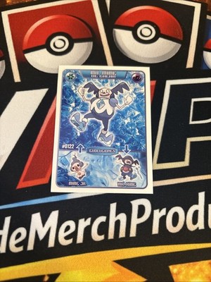 Rare POKEMON EVOLUTIONS STICKER Mr. Rime - Mr. Mime - Mime Jr. - FULL ART
