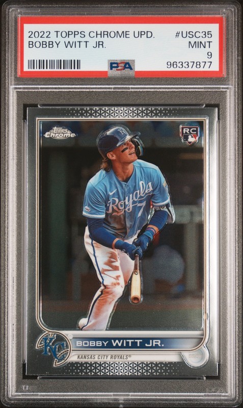 2022 Topps Chrome Update #USC35 Bobby Witt Jr. PSA 9