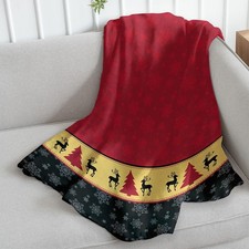 Christmas Snowflake Red Super Soft Throw Blanket - 50x60 Throw Blanket for Be...