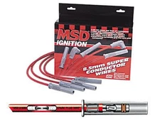 MSD 31229 Super Conductor 8.5mm Spark Plug Wire Set for 8 Cylinder Engine, 8 Set