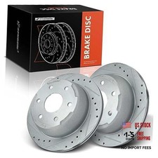 12.80 Inch 325mm Disc Brake Rotors  Compatible Rear Drilled and Slotted