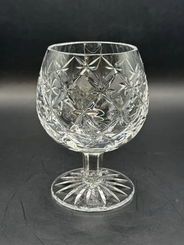 Vintage RARE Large Tiffany & Co Crystal Glass Trellis Brandy Cognac Snifter 5"