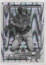 2021 Bowman Draft Chrome Black & White RayWave Refractor Freddy Valdez 0h1v