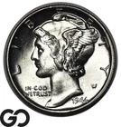 1944 Mercury Dime Blast White Choice BU++