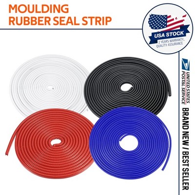 Car Door Edge Guard Moulding Trim Strip Metal Rubber Seal Protector 4-Colors