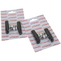 2 Paar Cmx BremsbeläGe Bremsschuhe V-Brake 55Mm Fahrrad Bremsgummis Neu
