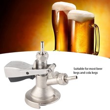 A Type Keg Coupler Heavy Duty Stainless Beverage Keg Tap Leak Free Connection