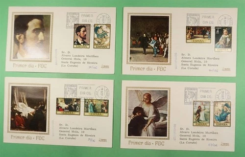 DR WHO 1976 SPAIN 4 FDC ART COMBO R49151