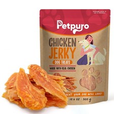 Natural Chicken Jerky Dog Treats Grain-Free, Healthy Training Snacks