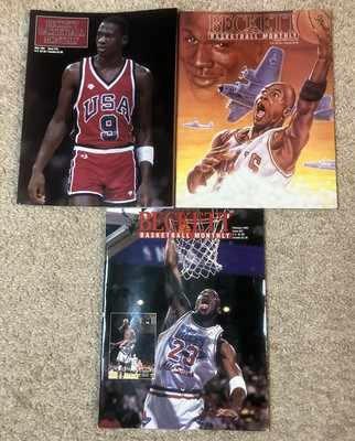 Beckett Basketball Monthly Jordan Cover Lot Of 3 - #10 #25 #31