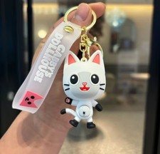 Gabby's Dollhouse Keychain Doll Cute Cartoon Plush Backpack Bag Charm for kids