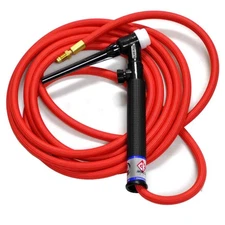 CK17 Air Cooled TIG Torch Kit Valve 150A 1-Pc Super-Flex TH CK17V-12-RSFRGT