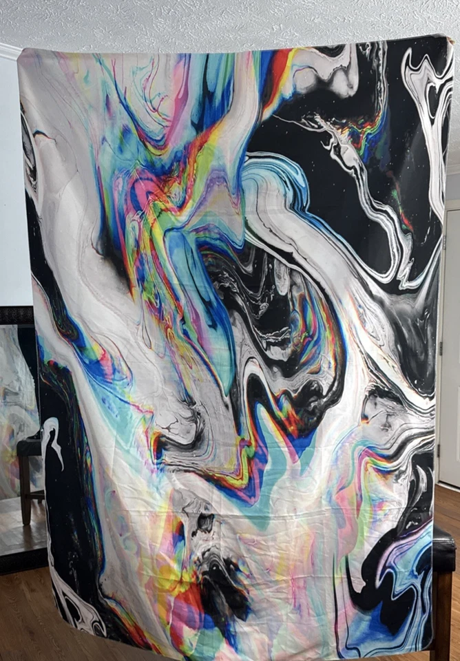 Tapiz abstracto grande hippie colgante de pared dormitorio 58,5x82 Foto 2 de 3