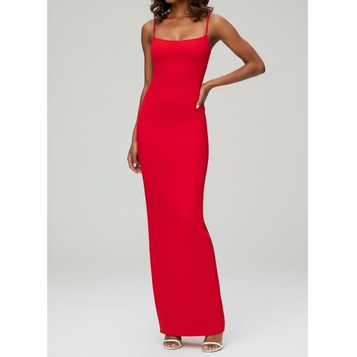 $249 NWT NOOKIE Bailey Column Gown, Cherry Red, Large