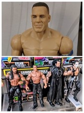 WWE Elite Action Figure Lot Of 5 (Undertaker,Roman Reigns,The Rock)+ Jakks Sting