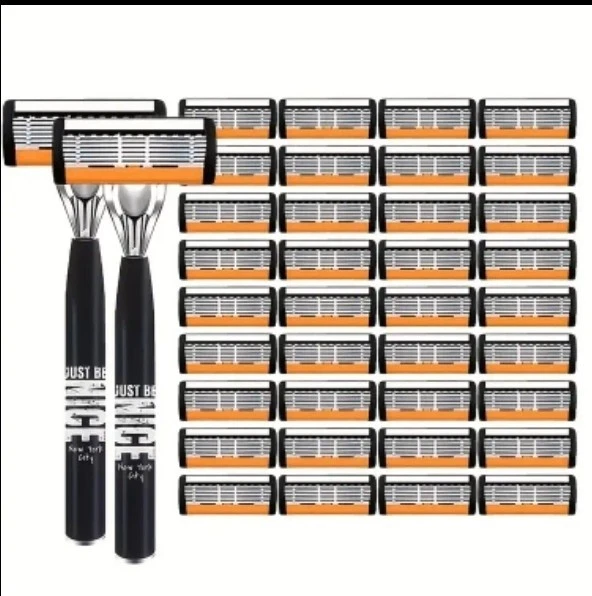 Barbeador Premium 6 Lâminas 2H Masculino/Senhoras - Cabo Ergonômico com 36 LEGÓCIOS RECARREGÁVEIS! - Imagem 3 de 3