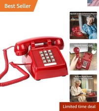 Vintage Corded Phones for Landline Old Telephone with Mechanical Ringer Recei...