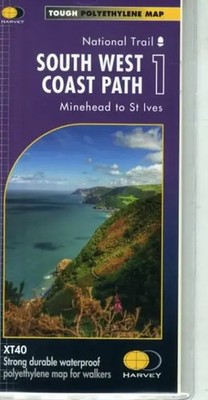 South West Coast Path 1 | Minehead to St Ives | Englisch | (Land-)Karte | 2018