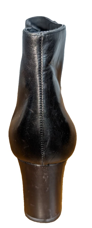 Botín Amalfi Italia Hecho en Italia Negro Cuero Suave Para Mujer Talla 9AA Foto 4 de 4