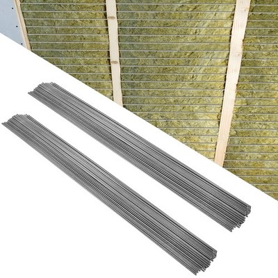 200 PCS 24 Inch Insulation Support Wire 1095 Carbon Steel Metal Insulated Rods
