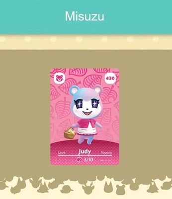 #430  Amiibo Karte für Animal Crossing Misuzu Nintendo Switch Nfc Karte