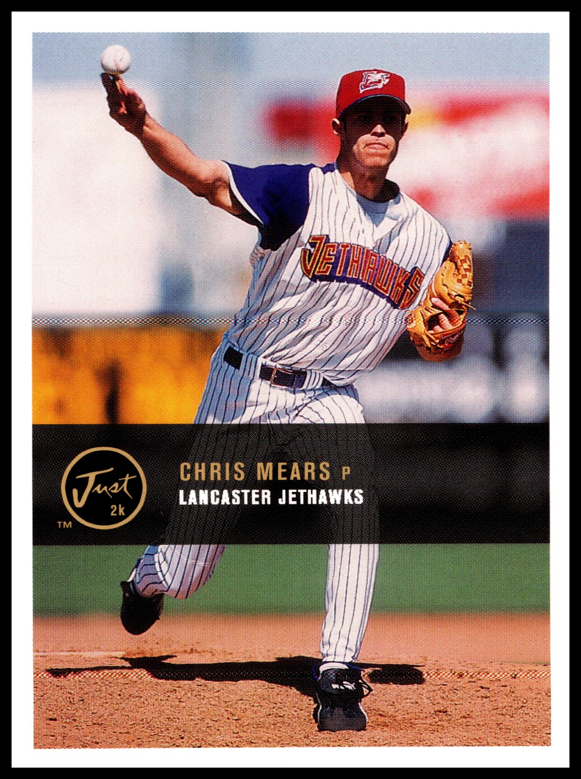2000 Chris Mears Just Memorabilla BASEBALL #160 Lancaster Jethawks