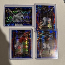 2025 Panini Select Lot Of 4 Blue Pulsars #ed To 99 Lowder Dix Lawlar Richardson