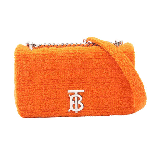 BURBERRY Chain Shoulder Shoulder Bag Orange #RCB9133