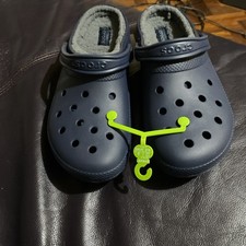 Zoccoli classici unisex Crocs leggeri comodi slip-on - blu navy/carbone UK 11