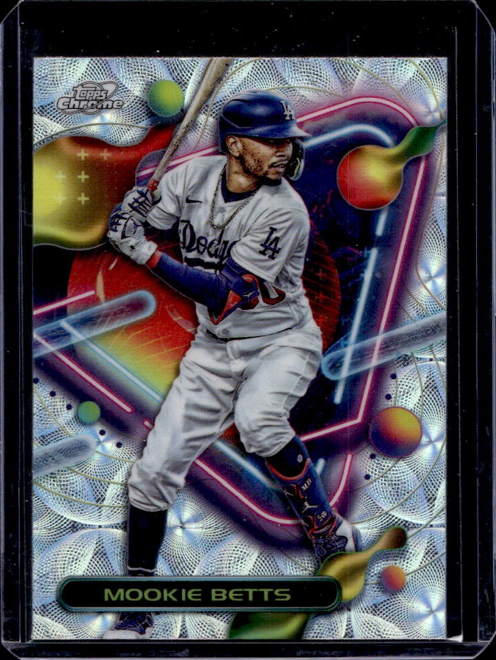 2023 Topps Cosmic Chrome Mookie Betts Nucleus Refractor #55 Dodgers